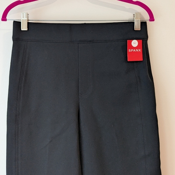 SPANX PerfectFit Ponte Slim Straight Pant in Black - Picture 3 of 8